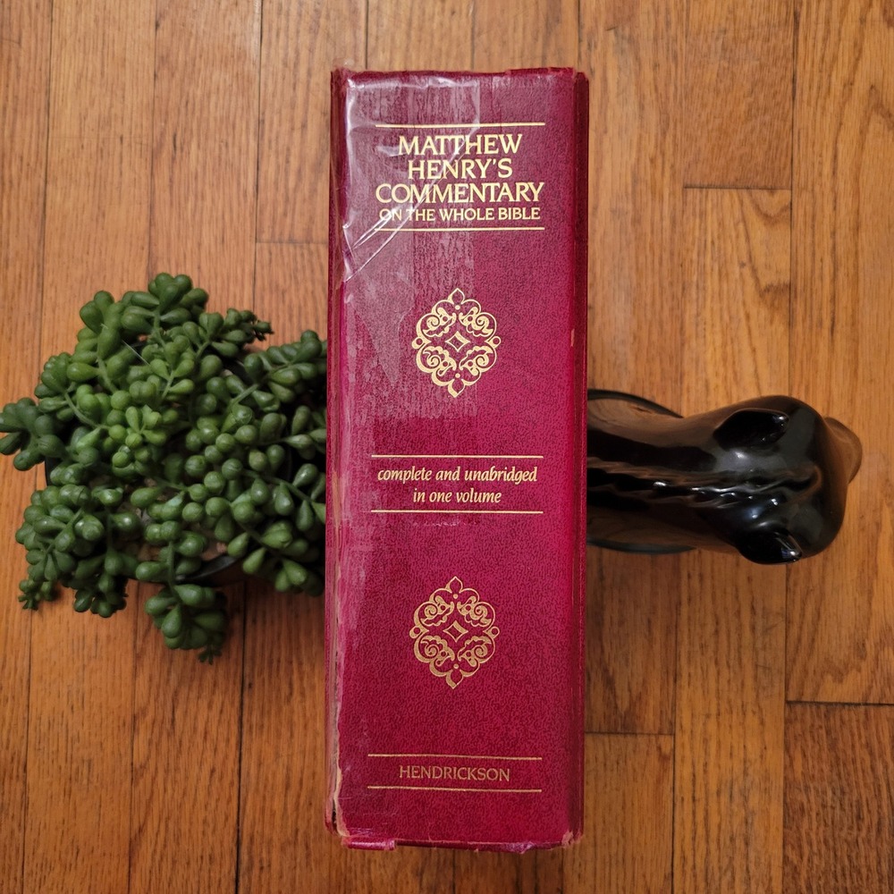 Hendrickson Matthew Henry Commentary Whole‎ Bible Red Book HC 1991 Study Help